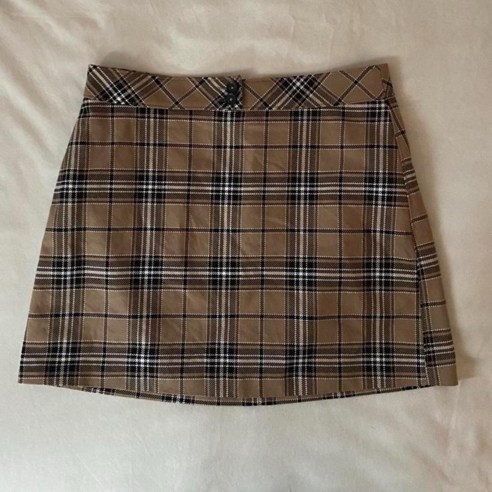 Express Plaid Mini Skirt